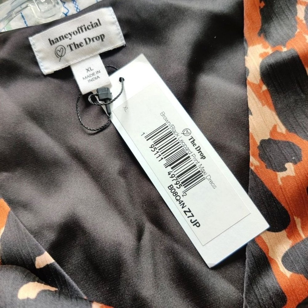 Nwt - Haneyofficial The Drop Leopard Print Maxi D… - image 8